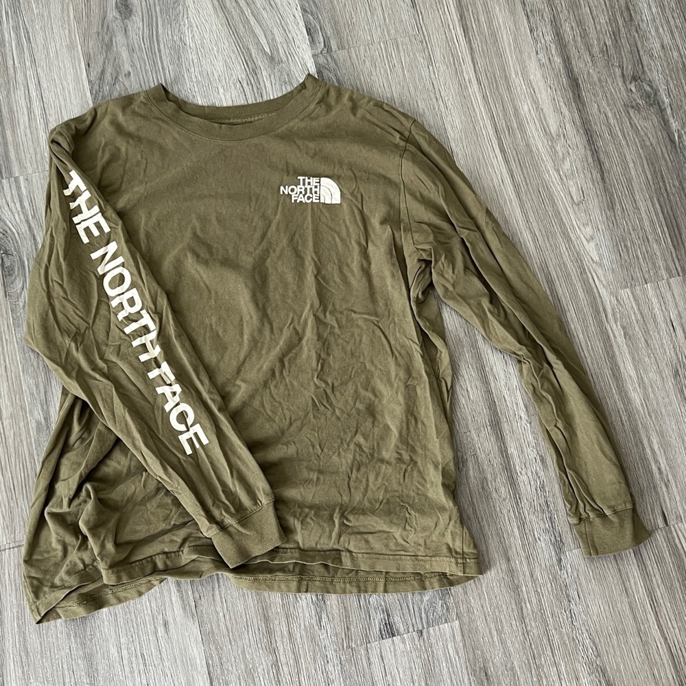 The North Face Dark green men’s shirt. Long sleeve. XL